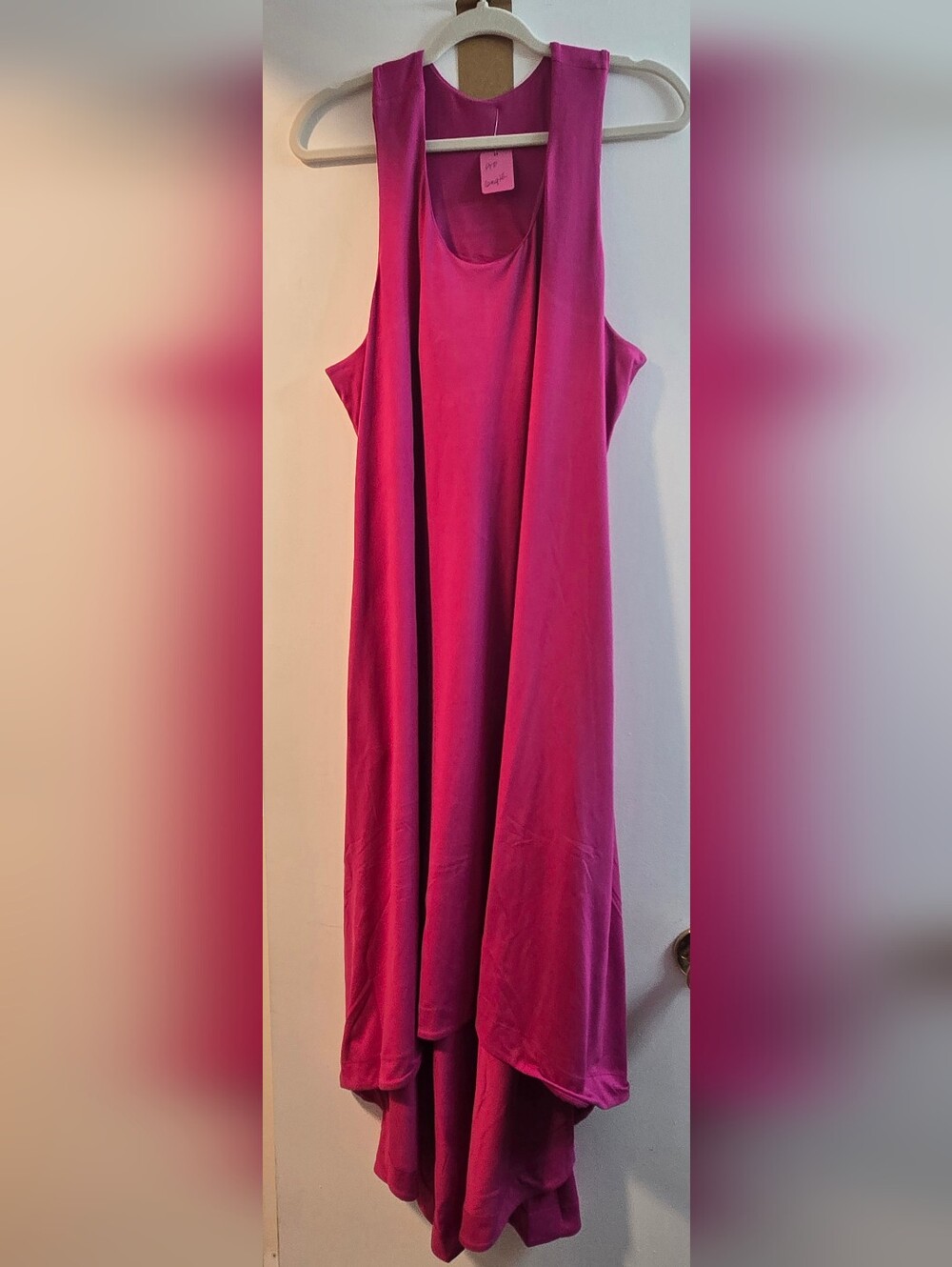 103 Women’s High-Low Tank Dress in Fuchsia